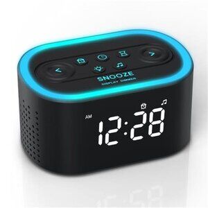 Digital Alarm Clock White Noise Sound Machine Sleep Timer Night Light for Bedroo